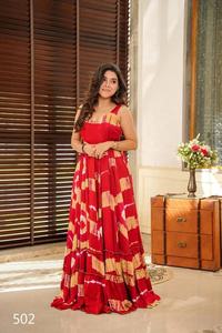 Último Diseño de Vestido de Rayón Pesado con Estampado Digital y Trabajo de Espejo para Mujer, Ideal para Bodas y Festividades - FATEMA FASHION - Product Image 6