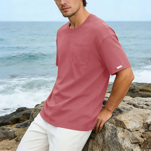 T-shirt Homme Personnalisé à la Mode, 100% Coton, Col Rond, Respirant, Style Hip Hop, T-shirt à Manches Courtes Surdimensionné - Product Image 2