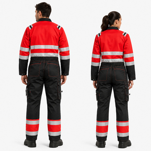 Combinaison de travail haute visibilité réfléchissante 2026 pour hommes et femmes, combinaison de sécurité, vêtements de travail de protection pour mécaniciens industriels, uniforme - Product Image 2