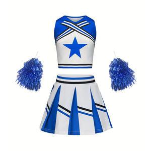 Ensemble d'uniformes de cheerleading sublimés, personnalisez votre propre tenue d'équipe Allstar avec logo en strass scintillant - Product Image 4