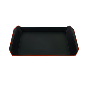 Plato Desechable Cuadrado de Plástico Esmaltado con Diseño de Plantas, Doble Compartimento, Apto para Lavavajillas, 9x9cm, Modelo Hanoi, para Fiestas - Product Image 5