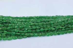 พลอย tsavorite ธรรมชาติหลวม2.5*4มมรูปไข่เส้นเรียบสำหรับการทำเครื่องประดับ - Product Image 2
