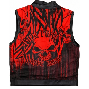 Custom <b>Men's</b> Genuine Cowhide <b>Leather</b> Motorcycle Club Vest Stand Collar Sleeveless Biker Riding <b>Waistcoat</b> OEM ODM Manufacturer - Product Image 4