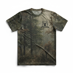 T-shirt de chasse professionnel pour l'extérieur, protection UV, coupe athlétique extensible, jersey camouflage pour l'aventure en pleine nature - Product Image 1