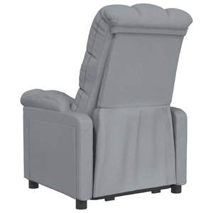 Fauteuil inclinable gris clair 100% polyester, en contreplaqué et fer, matériau de qualité moyenne - Product Image 5
