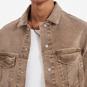 Veste en jean pour homme, hiver, 100% coton, toile imperméable, respirante, séchage rapide, nouvelle mode, veste en jean pour homme - Product Image 4