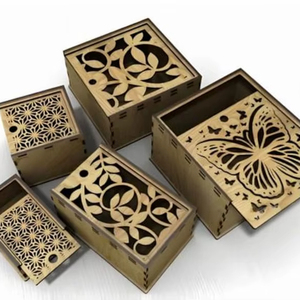 Caja Decorativa de Madera MDF Personalizada de Alta Calidad Tradebyd, Organizador Hecho a Mano Atemporal para Hogares Elegantes - Product Image 1