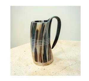 Elegante Jarra Vikinga Extra Grande, Pulida, con Base de Madera, Ecológica, a Prueba de Fugas, para Camping, Empacada en Cartón - Product Image 1