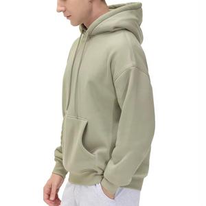 Athletic Blank High Quality Hoodie Wholesale 400 Gsm Fleece Thick <b>Sweatshirts</b> Mens Custom Plain Street Hoodies - Product Image 6