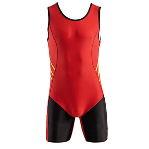 Custom Men's Wrestling Singlet Lightweight <b>Compression</b> Stretch Breathable Quick Dry One Piece Training Competition Suit - Product Image 3
