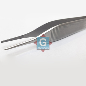 Pinzas dentadas de titanio grises de alta venta -3232-63 - Juego de instrumentos quirúrgicos manuales reutilizables de alta calidad - Product Image 2