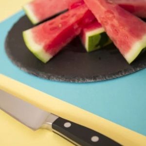Couteaux de cuisine utilitaires à manche noir et lame argentée, pointe étroite, poignée ergonomique incurvée pour couper les fruits, les légumes et les aliments - Product Image 6
