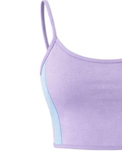 Lavender Women Camisole And Shorts <b>Set</b> Summer Two Piece Outfit Cotton Blend Crop Top Drawstring Shorts Casual Lounge Wear <b>Set</b> - Product Image 4