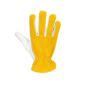 Heavy Duty Cowhide Grain Split Leather <b>Driver</b> <b>Gloves</b> Industrial Safety Hand Protection Durable Work <b>Gloves</b> for Household Use - Product Image 4