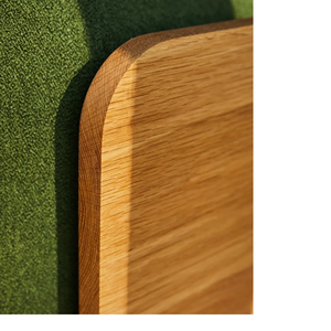 Customized Modern Luxury Solid Wooden Extendable Convertible Corner 2 Seater With Green Fabric <b>Sofa</b> for Living Room Villa - Product Image 4