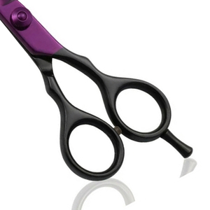 Ciseaux de coiffure professionnels OEM de 5 pouces avec 2 peignes et étui, lame tranchante en acier inoxydable, cisailles de coupe réglables et durables - Product Image 4