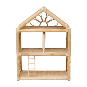 Maison de poupée en rotin durable, meubles de maison de poupée, grande maison de poupée pour filles, prix d'usine pas cher - Product Image 2