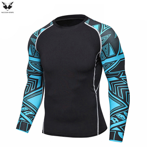 Rashguard de haute qualité pour hommes, matière supérieure, impression personnalisée, manches longues, séchage rapide, pour le sport et la lutte. - Product Image 6