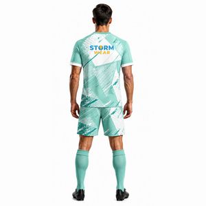 Tenues de football sublimées pour hommes, ensembles de maillots de foot, maillots de foot pour jeunes, personnalisables, séchage rapide, grande quantité - Product Image 6