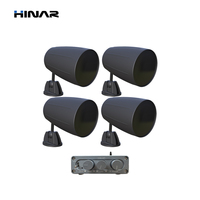 Set Speaker Gantung HINAR 6.5 Inch dengan Amplifier N2 RCA Stereo Tweeter yang Dapat Diputar Tahan Cuaca untuk Musik Latar Belakang