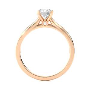 Anillo de Compromiso Solitario Étnico de Lujo en Oro Amarillo de 18K con Diamantes Preciosos Cultivados en Laboratorio, Diseño de Última Generación, Certificado IGI - Product Image 3