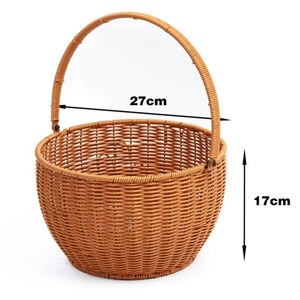 Vente directe du fabricant de paniers de rangement en jacinthe d'eau naturelle, de supports de rangement pour armoire tissés à la main et d'organisateurs décoratifs. - Product Image 3