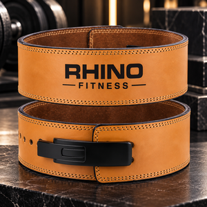 Ceinture de musculation professionnelle en néoprène camouflage vert sarcelle Rhino Fitness, réglable, avec soutien lombaire enveloppant - Product Image 4