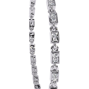 Diamond Tennis Bracelet Brilliant Cut Claw Setting 10K/18K Gold Plated IGI Certified Hip Hop Flower Design Unisex Wedding <b>Gift</b> - Product Image 4