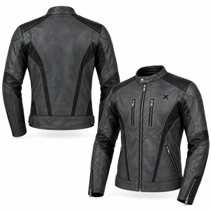 Chaqueta de Motocicleta de Cuero de Marca Privada |   Negro Carbón, Rojo, Bronceado |   Fabricante OEM ODM |   Diseño de Calidad Premium |   Ropa de Carreras | - Product Image 2