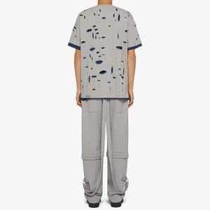 T-shirt de sport épais à épaules tombantes uni et oversize pour hommes – Vente en gros, haute qualité, poids lourd, coupe ample - Product Image 2