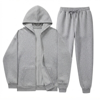 Ensemble de survêtement unisexe noir bapeHoodie avec sweat-shirt à fermeture éclair intégrale, poches latérales et pantalon de jogging à cordon de serrage, vêtements décontractés pour l'automne