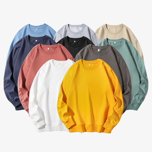 Sudaderas de Cuello Redondo para Mujer, Color Sólido, 100% Algodón Orgánico, Forradas, Corte Regular, Transpirables, Tejidas, de Secado Rápido, Casuales de Otoño, Largas - Product Image 2