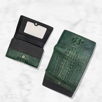 2025 tendance luxe personnalisé porte-cartes en cuir de haute qualité en cuir de crocodile véritable dans de nombreuses couleurs
