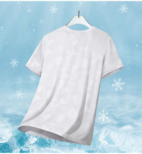เสื้อยืดผู้ชายแบบสปอร์ต ดีไซน์เรียบง่าย ผ้าทอ บาง แห้งเร็ว - Product Image 2
