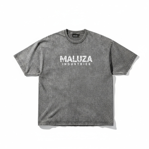 Camiseta Oversize de Hombre a la Moda, Estilo Urbano, Algodón Pesado, Lavado Ácido Vintage, Lisa, con Etiqueta Personalizada 2026 - Product Image 1