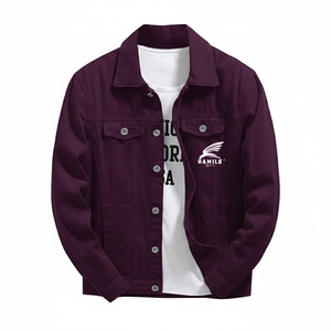 Blousons en jean bleu uni grande taille pour hommes, style décontracté, tendance et personnalisé, méthode de tricotage innovante – Vente chaude - Product Image 6