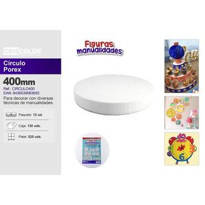 Foglio di Polifoam Rotondo da 40cm per Progetti Creativi Fai-da-Te - Product Image 1