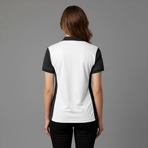 บริการ OEM เสื้อโปโลแขนสั้นคุณภาพสูงสำหรับผู้หญิง ระบายอากาศได้ดี แห้งเร็ว เสื้อกีฬา เสื้อโปโลสำหรับเล่นกอล์ฟสำหรับผู้หญิง - Product Image 5