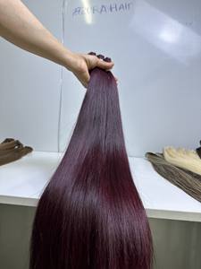 Venta al por mayor de fábrica, cabello negro natural, rizado, colores vibrantes, cabello humano vietnamita 100% puro, sin enredos, sin caída - Product Image 2