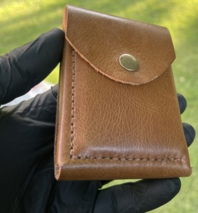 Handmade Vintage Style Genuine Cowhide Leather Wallet <b>Slim</b> Bifold <b>Card</b> <b>Holder</b> Open Closure Short Feature wax pull up - Product Image 2