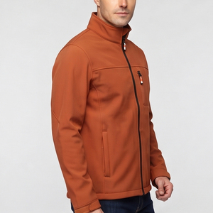 Chaqueta Softshell para Hombre, Cuello Alto, Bolsillo en el Pecho, Estilo Casual, Chaquetas Softshell para Hombre, para Camping y Senderismo - Product Image 2