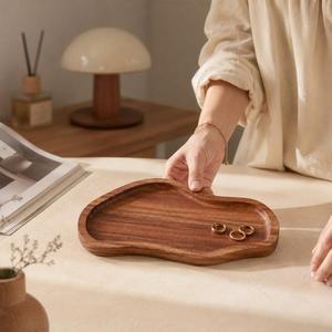 Bandeja de Servir Rectangular Moderna de Lujo Hecha a Mano de Madera de Acacia, Decoración para Mesa de Centro y Cocina, Apta para Lavavajillas, Gran Capacidad - Product Image 3