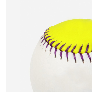 Durable Synthetic Leather Baseball Flat Seam Pitching Machine <b>Ball</b> Cork and Rubber Center Baseball High Elasticity League Game - Product Image 4