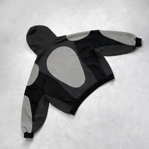 Sudadera con capucha de forro polar grueso y cálido para invierno, personalizada con bolsillo, estampada y bordada, venta al por mayor para fabricantes. - Product Image 4