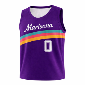 Camiseta de Baloncesto Transpirable Personalizada de Talla Grande, Uniforme Reversible de Alto Rendimiento con Etiqueta Privada OEM para Clubes, Equipos, Ligas, Escuelas, en Varias Tallas - Product Image 2