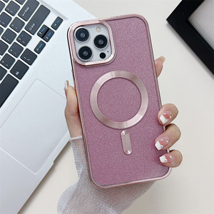 Nouvelle coque de téléphone portable magnétique en TPU pailleté <span class=keywords><strong>pour</strong></span> <span class=keywords><strong>iPhone</strong></span> 17/16/15/14/13/12/<span class=keywords><strong>11</strong></span> - Product Image 2