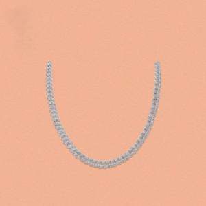 10mm Width Moon Shape 925 Sterling <b>Silver</b> Rose Gold Plated <b>Cuban</b> <b>Link</b> <b>Chain</b> Custom Moissanite Hip Hop Men's Gift GRA Certified - Product Image 4