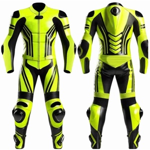 Traje de Motocicleta de Cuero Personalizado, Impermeable, Cortavientos, de Talla Grande, para Hombre, con Protección Completa del Cuerpo - Product Image 1