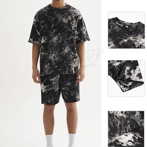 เสื้อยืดทรงบ็อกซี่ฟิตแบบย้อมสีเอซิด ชุดเซ็ตขาสั้น ผ้าฝ้าย 100% 220 GSM ทรงโอเวอร์ไซส์ สตรีทแวร์แบบย้อมสีเอซิดสั่งทำพิเศษ ชุดเซ็ตขาสั้น ONEAPEX INTERNATIONAL - Product Image 6