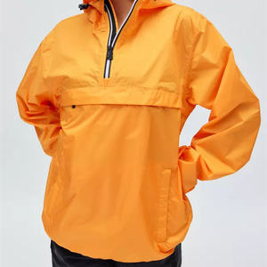 Fabricant de vestes coupe-vent personnalisées, veste légère à capuche avec impression de logo - Product Image 1